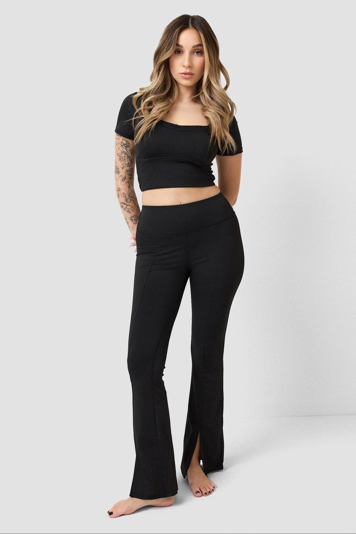 Leggings Flair con spacco frontale