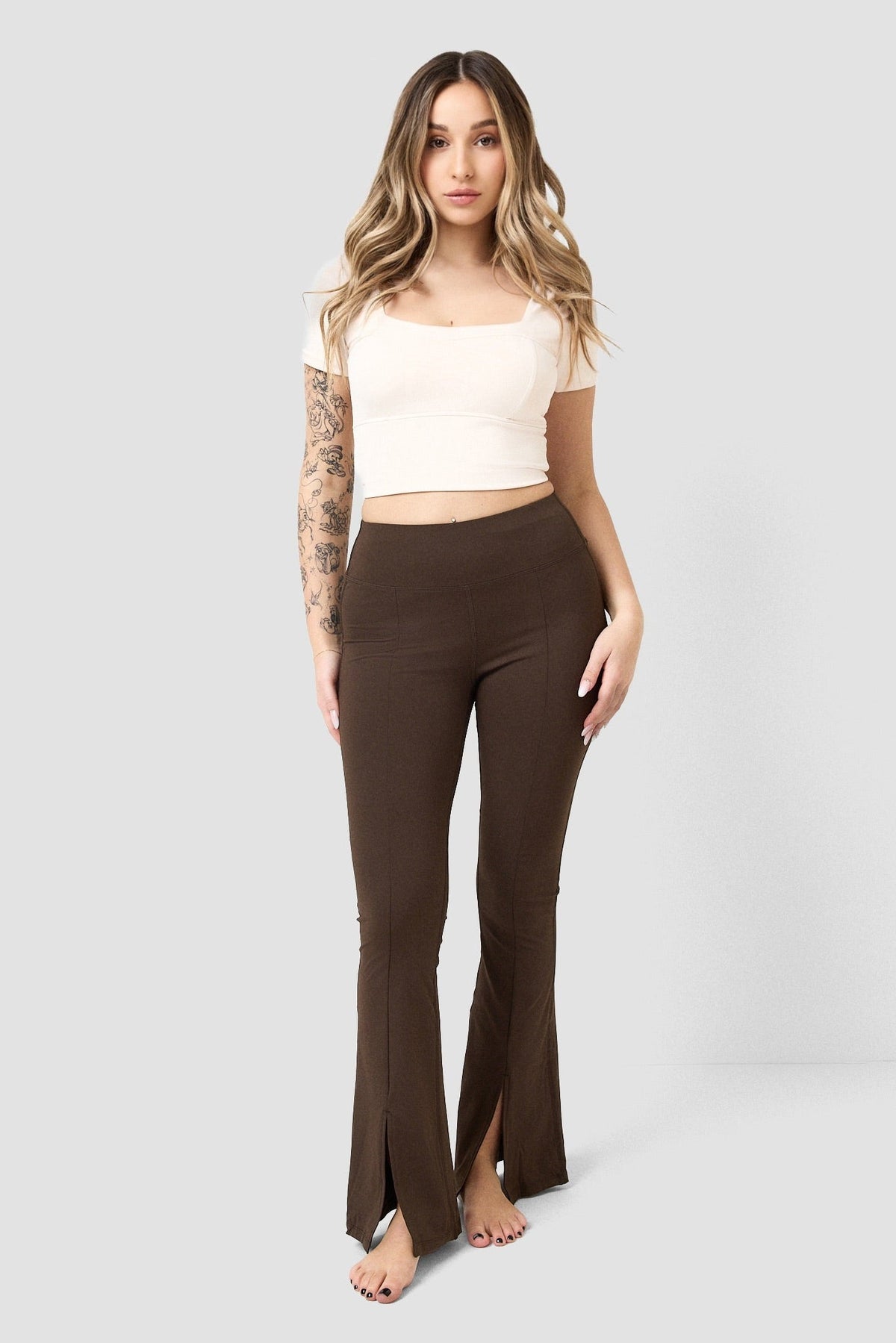 Leggings Flair con spacco frontale