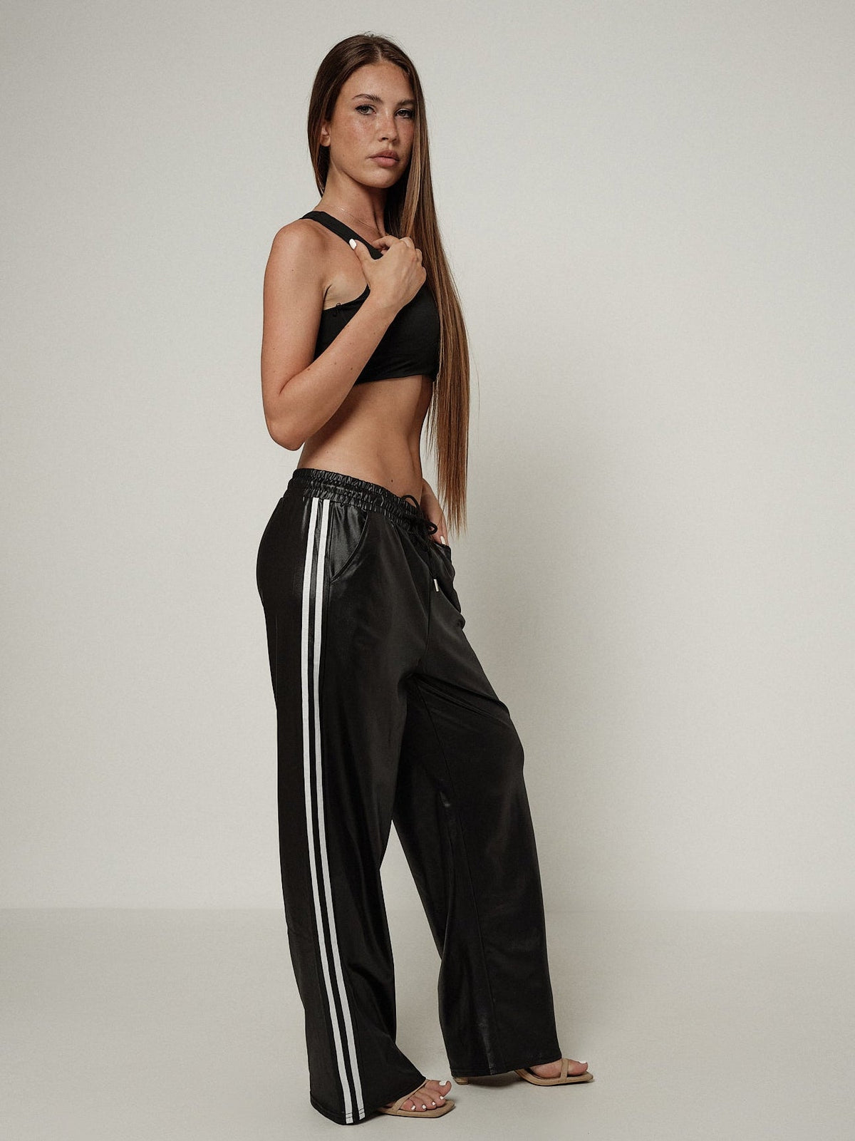 Pantalone leather-side