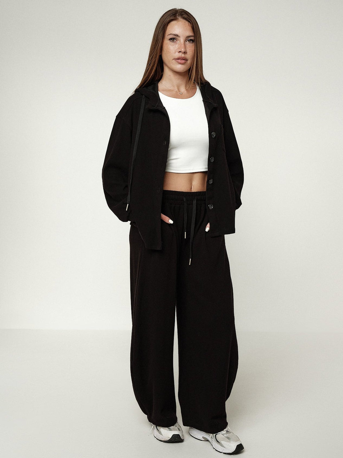 Coordinato hoodie wide