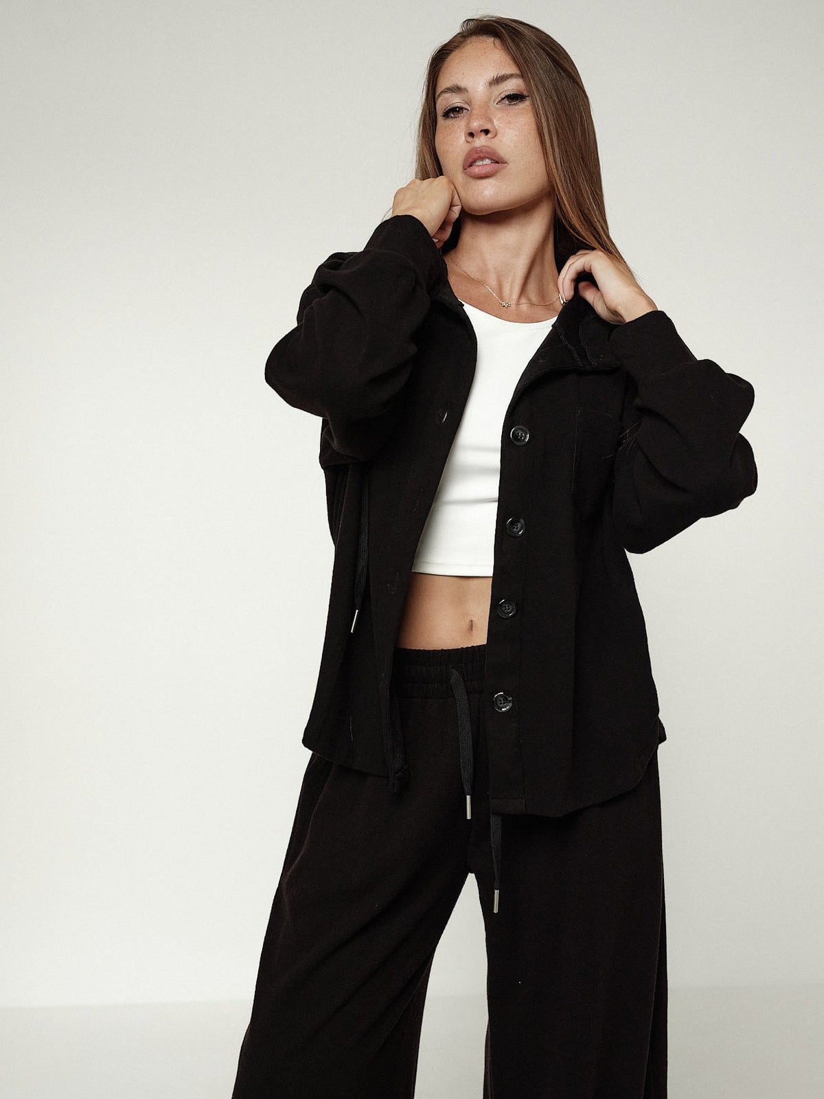 Coordinato hoodie wide